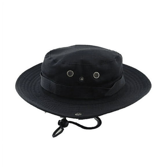 WHAMVOX  Fisherman Hat for Men Camo Beach Fishing Sunscreen Round Ridge