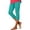 Mint Green, variant on SBYOJLPB Capris Leggings Pants for Womens Solid Color with Side Zipper Detail Mid-Calf Length Trousers Elastic Stretch Fabric Yoga Gym Pants
