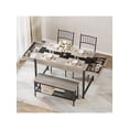 thumbnail image 2 of Qinaqin para Hogar cm de Profundidadining Mesa Set For 4 Pequeño Kitchen And 2 Chairs Anchoith Bench Space Saving Almacenamiento Rack y Cajones, 2 of 6