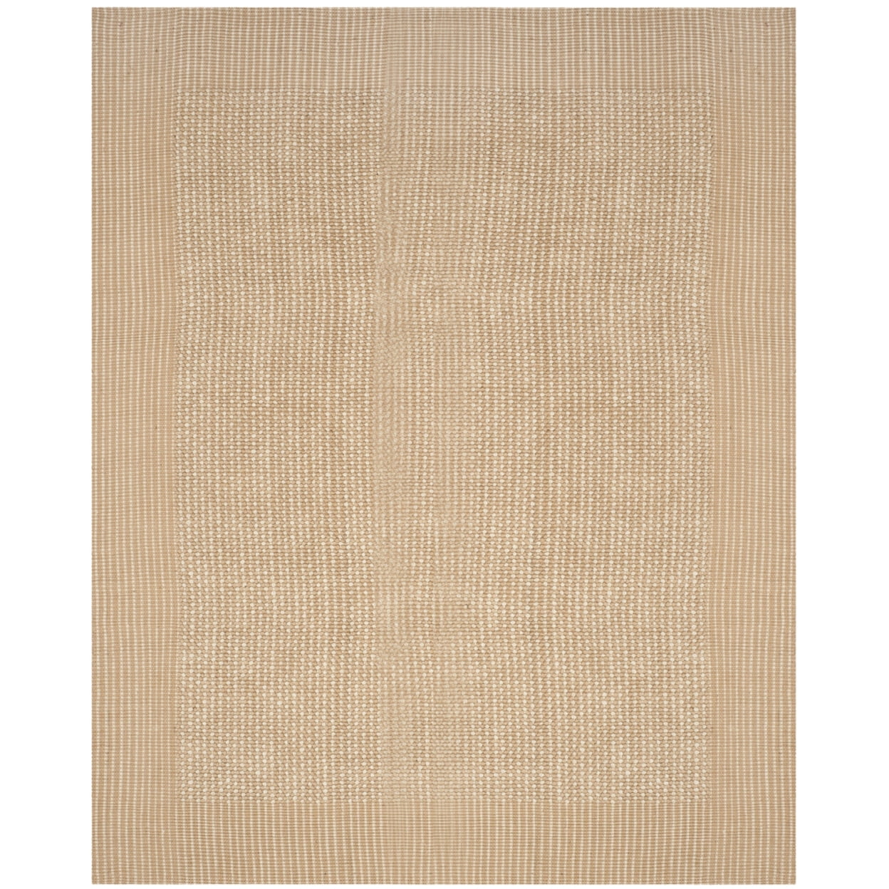 SAFAVIEH Natural Fiber Langston Geometric Jute Runner Rug, Ivory/Beige, 2' x 6'