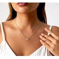 thumbnail image 4 of Colliers Diamant pour Femmes Collier Feuille Délicat Collier Lune Superposé Collier Ras du Cou Simple Bijoux Tendance Cadeaux pour Filles, 4 of 5