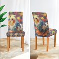 thumbnail image 5 of BZSMCE Chairs Slipcovers Dining Chair Covers Colorful Cockatiel Creative Pattern, 5 of 7