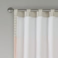 thumbnail image 2 of Madison Park Stripes Pintuck Lined Curtain Panel, 50" x 84", Coral, 2 of 5
