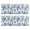 Blue Floral Leaf, variant on Kitchen Rugs Sets Of 2,Blue Ethnic Triangle Pattern Anti Fatigue Kitchen Mat Rugs Non Slip Washable,Decorative Kitchen Floor Mats for Kitchen,Sink,Laundry,17"X47"