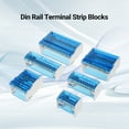 thumbnail image 4 of Mistaha 4-Layer Single Phase Terminal Junction Box with Transparent Cover, Rail-Type Distribution Box, 415 Copper Neutral Line Box, White & Blue, JH8415, 4 of 6