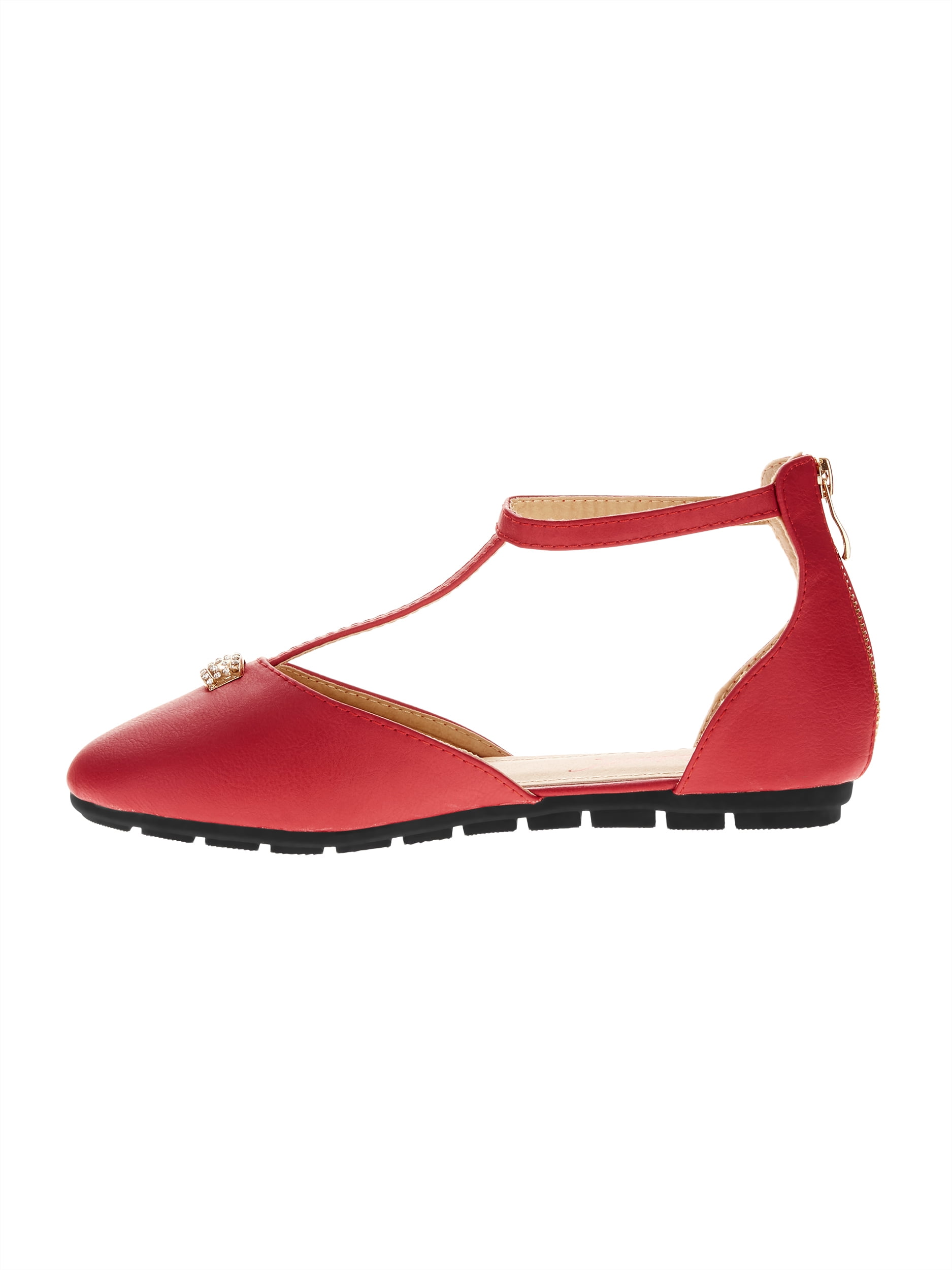Victoria K Women's T-Strap Ballet Flats