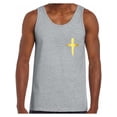 thumbnail image 1 of Awkward Styles Golden Cross Tank Top Shirts for Men Christian Mens Tanks Christian Cross Clothes for Men Jesus Lord Christian Birthday Gifts Jesus Cross Shirts Jesus Clothing Cross Mens Shirt, 1 of 4