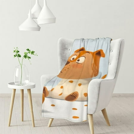 

WHKANG Cute Capybara Fuzzy Blanket Throw Funny Capybara Blanket for Capybara Lovers Tropical Fruit Throw Blanket Brown Decor 50x60in
