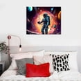 thumbnail image 4 of Nawypu  Planet Astronaut Canvas Wall Art,outer Space Wall Decor For Boys Bedroom Livingroom, 4 of 4