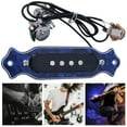 thumbnail image 4 of 6 Strings Pickup Circuit ABS Housing Sound Hole Magnetic for Acoustic Electric Guitar(Blue), 4 of 7