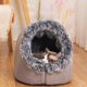thumbnail image 4 of Winter Cat Cave Heat Preservation Cats Plush Cozy House Outdoor Portable Bag Cats Resting Products For Garden Traveling Living, 4 of 5