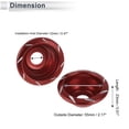 thumbnail image 4 of 12mm Motorcycle Slider Frame Aluminum Alloy Wheel Fairing Protection Crash Pad Protector Guard 55mm 23mm Red 2 Pcs, 4 of 7