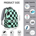 thumbnail image 6 of Retro Plaid Student Backpack - Waterproof Lightweight Daypack with Spinal Support & Stylish Farmhouse Print for Teens, 6 of 6
