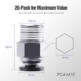 thumbnail image 3 of Conectores de tubo de PTFE Hanglife PC4-M10, filamento de 1,75 mm (x20), 3 of 8