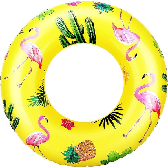 Swim Rings With Glitter, Inflatable Pool Float Swimming Pool Float Tube Round Shaped Swimming Tube Water Fun Beach Pool Toys For Summer Party For Kids