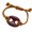 reddish brown, variant on Fashionable Pigs Nose Resin With Customizable Fit Stretchable Trendy Bangle Accessory Ideal For Gifts