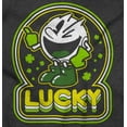 thumbnail image 2 of PACMAN Saint Paddys Lucky Clover Men's Graphic T Shirt Tees Brisco Brands S, 2 of 6