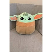 Angle View: Squishmallow Plush Stuffed Toy Baby Yoda The Child 8"