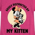 thumbnail image 3 of Disney - Minnie Mouse - Easily Distracted by Kittens - Toddler & Youth Girls Short Sleeve Graphic T-Shirt, 3 of 5