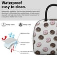 thumbnail image 3 of Lunch Bag Lunch Box for Women Reusable Insulated Lunch Bags,Water-Resistant Cute Funny Donuts Cooler Lunch Tote Bag, Large Capacity for Work Travel Picnic, 3 of 6
