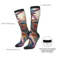 thumbnail image 4 of Naloa Fantasy Colorful Beast Knee Socks, High Socks Long Stretchy Sock Women Knee High Stocking, Long Socks for Women, 4 of 6