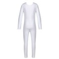 thumbnail image 3 of Miutii Kids Boys Girls Full Bodysuit Gymnastics Dance Unitard Leotard Jumpsuit Ballet Dance Halloween Dance Costumes White 3-4, 3 of 6
