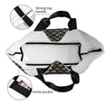 thumbnail image 5 of Ratiio Colorful Paw Print Reusable Grocery Bags - Washable, Foldable, Packable Tote, Large Handles, Heavy Duty, Zippered Top Pouch, 5 of 7