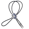 thumbnail image 3 of Moda Bolo Ties Time Tribal head of wolf Bolo Tie Tie Disfraz para Hombre, 3 of 5