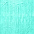thumbnail image 1 of Ahgly Company Machine Washable Indoor Square Solid Turquoise Blue Modern Area Rugs, 5' Square, 1 of 1