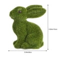 thumbnail image 2 of 3 unids Flocked Bunny Statues Decoraciones de conejo de Pascua Decoraciones encantadoras del patio, 2 of 4