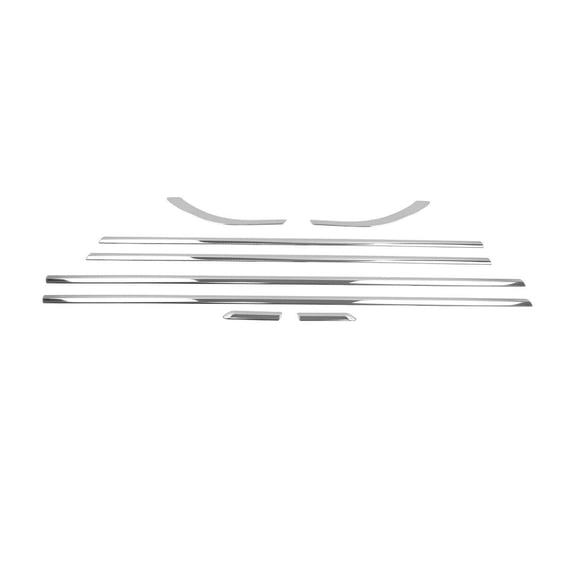 OMAC Window Molding Trim Streamer for Ford Fusion 2013-2020 Sedan Steel Silver 8 Pcs