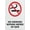 Warning Sign 2, variant on No Smoking Within 5 Metres Of Gate Outdoor Safe Sign - 8"x12", UV Protected, Weatherproof - Home, Business, Gated Community, Factory Alert