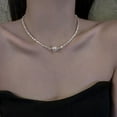 thumbnail image 2 of Broken Silver Pearl Pendant Necklace Opal Chain Shiny Women Temperament Jewelry Choker Necklace Wedding Jewelry Birthday Gifts, 2 of 10