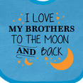 thumbnail image 4 of Inktastic I Love My Brothers to the Moon and Back Boys or Girls Baby Bib, 4 of 4