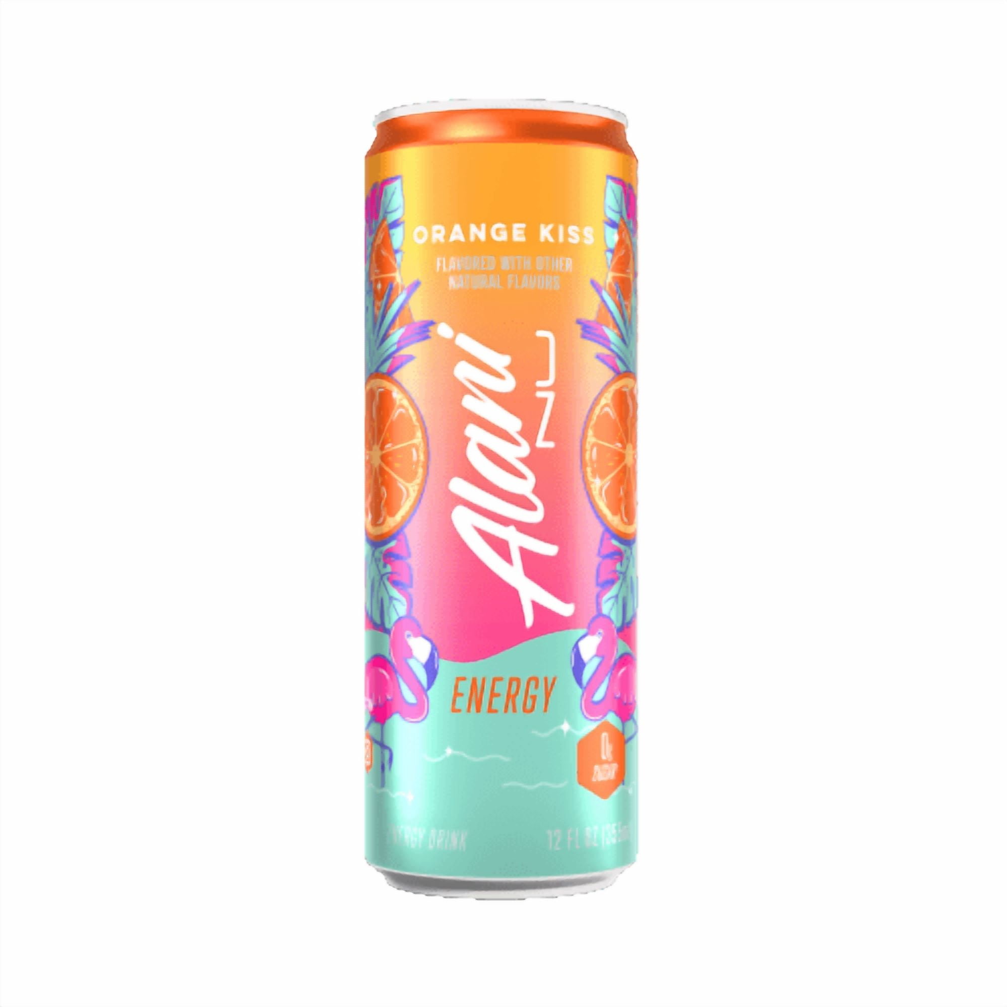 Alani NU Energy Orange Kiss Drink Can 12 fl oz - Pack of 2
