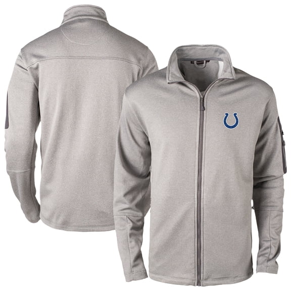 Men's Dunbrooke Heather Gray Indianapolis Colts Full-Zip Fleece Jacket