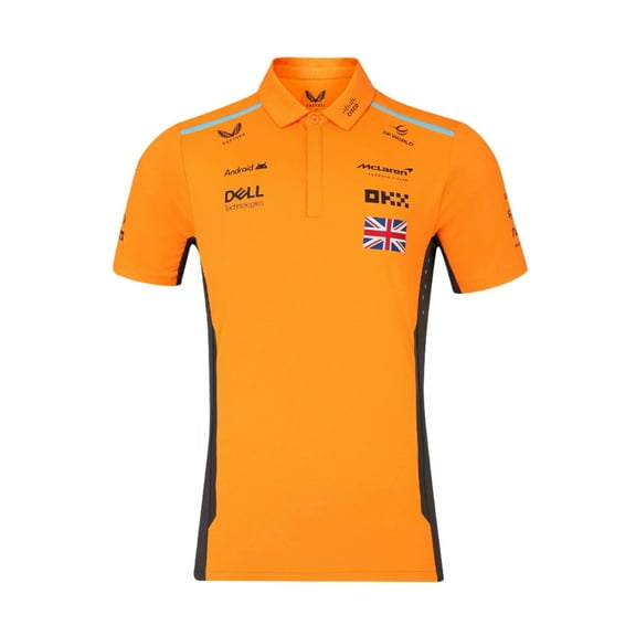 McLaren F1 Men's Lando Norris Team Drivers Polo Orange