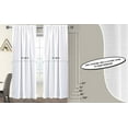 thumbnail image 6 of GFI LINEN CLUBS Set of 2, Reverse Tab Top Window Panels, 100% Cotton Slub Duck Curtain for Door ,Bedroom, Living Room and Kitchen, (50X84White), 6 of 7