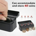 thumbnail image 2 of Precio sorpresa!Monedero para automóvil, organizador de cambio de monedas compatible con monedas de diferentes tamaños, soporte montado en el tablero adecuado para la mayoría de los automóviles y cam, 2 of 7