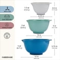 thumbnail image 5 of Farberware Professional Nesting Mixing Bowls with Non-Slip Base, Set of 3, 5 of 11