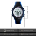 thumbnail image 2 of Montre Numérique pour Enfants Cadran Rond Style Sportif Montre-Bracelet Numérique Étanche avec Affichage LCD, 2 of 8