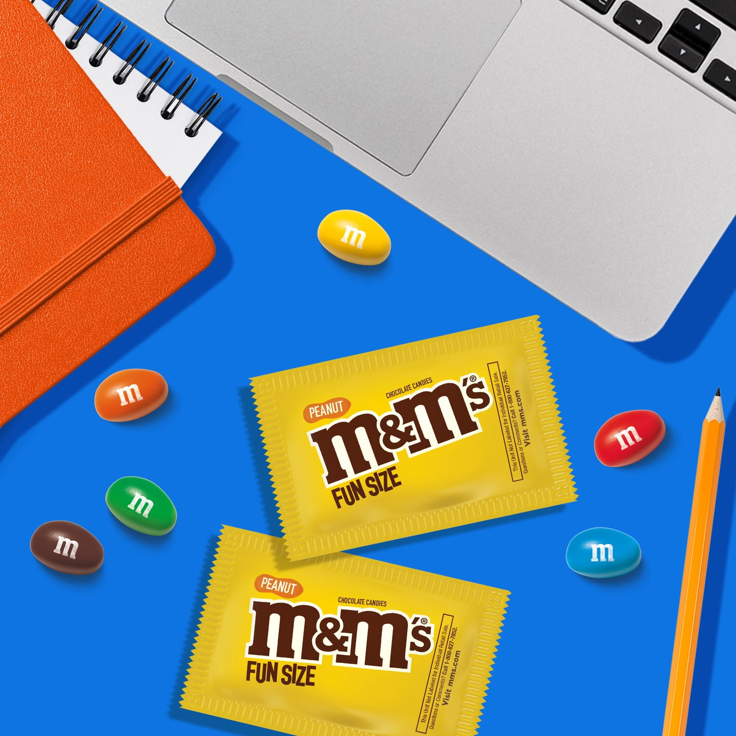 M&M'S Peanut Milk Chocolate Fun Size Candy Bag, 10.57 oz - Mariano's
