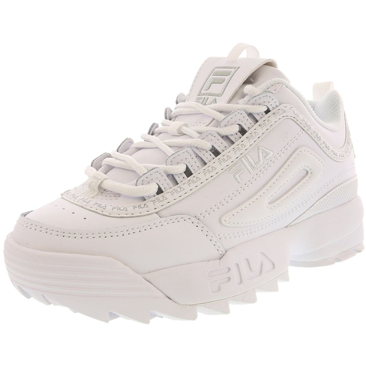 Fila Women's Disruptor Ii Premium Repeat White/White/White Ankle-High ...