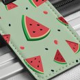 thumbnail image 6 of Watermelon Scattered Fruit Faux Leather Travel Luggage Tag, 6 of 7