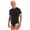 Black, variant on Men's Alzheimer's Clothing Crew Neck Short Sleeve Adaptive Bodysuit Caring Nursing Leotard White 4XL