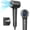 Dark Gray, variant on Hair Dryer, Ionic Blow Dryer, 1500W Hairdryer with 110000 RPM Brushless for Drying Low Noise, 4 Temps & 2 Speeds with Nozzle