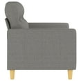 thumbnail image 2 of vidaXL 2-Seater Sofa Dark Grey 120 cm Fabric, 2 of 5