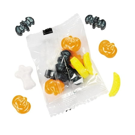 Sloth Shaped Candy Fun Express - HalloweeN-Shaped Candy Fun Packs (57pk) for Halloween - Edibles - Hard Candy - Dextrose - Halloween - 57 Pieces ()