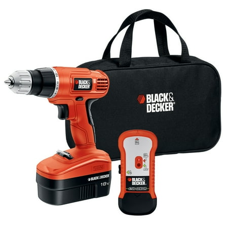 BLACK+DECKERâ„¢ GCO18SFB 18V NiCAD Cordless Drill + Stud Finder & Bag