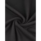 thumbnail image 5 of INSPIRAR CHIC Cuerpo de Mujer Bodycon de Punto Acanalado con Corte Frontal de Manga Larga y Cuello Redondo Tops XS Negro, 5 of 6